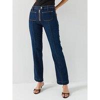 Guess Jeans Nicky High Zip - Blue
