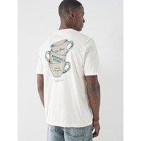 Les Deux Ben Artist Back Graphic T-Shirt - Off White