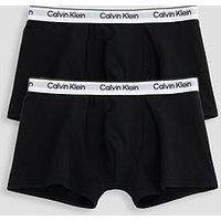 Calvin Klein Boys 2 Pack Modern Cotton Trunk - Black