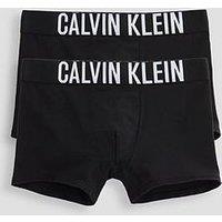 Calvin Klein Boys 2 Pack Intense Power Trunk - Black