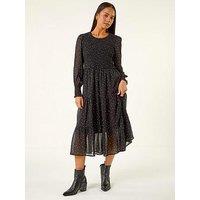 Roman Petite Spot Print Maxi Dress