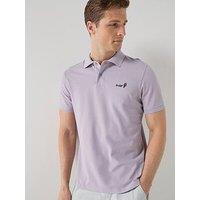 Barbour Barbour Comebe Tailored Fit Ice Cream Embroidered Polo Shirt - Light Purple