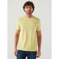 Boss Thinking 1 Regular Fit Large Logo T-Shirt - Yellow