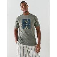 Boss Creature Graphic Relaxed Fit T-Shirt - Dark Khaki