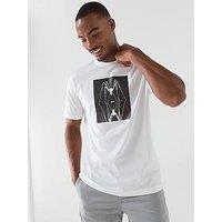 Boss Creature Graphic Relaxed Fit T-Shirt - White
