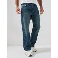 Diesel D-Eeper Relaxed Straight Fit Jeans - Dark Blue