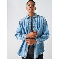 Diesel D Oval Denim Shirt - Light Blue