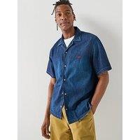 Diesel D Oval Denim Short Sleeve Shirt - Blue