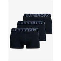 Superdry Superdry 3 Pack Trunks - Navy