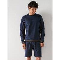 Boss Iconic Loungewear Crew Sweatshirt - Navy