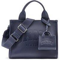 Dkny Hadlee Small Canvas Tote Bag - Navy