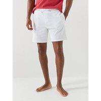 Boss Waffle Loungewear Shorts - White