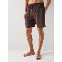Boss Waffle Loungewear Shorts - Brown