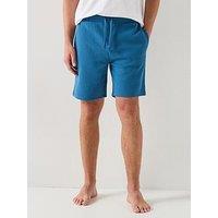 Boss Waffle Loungewear Shorts - Blue