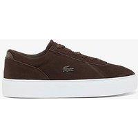 Lacoste Court Set Suede Trainers - Brown
