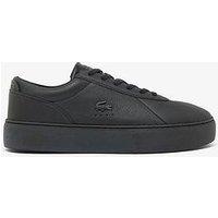 Lacoste Court Set Leather Trainers - Black