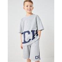 Calvin Klein Jeans Boys Varsity Short Sleeve T-Shirt - Grey