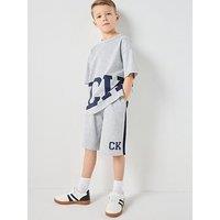 Calvin Klein Jeans Boys Varsity Relaxed Shorts - Grey
