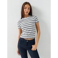 Guess Jeans Vintage Stripe Baby T-Shirt - Blue
