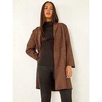 Roman Petite Faux Suede Pocket Jacket
