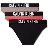 Calvin Klein Girls 3 Pack Intense Power Bikini Briefs - Multi