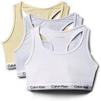 Calvin Klein Girls 3 Pack Modern Cotton Bralette