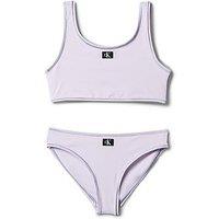 Calvin Klein Girls Bralette Bikini Set - Purple