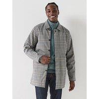 Barbour Rokig Check Waterproof Mac Jacket - Grey