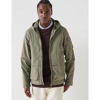 Barbour Modern Rokig Hooded Showerproof Jacket - Khaki
