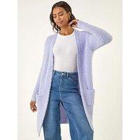 Roman Metallic Longline Knit Cardigan