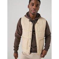 Les Deux Matt Quilted Vest - Light Beige