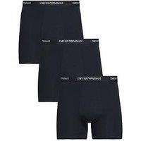 Emporio Armani Bodywear Core Logoband 3 Pack Boxer Shorts - Dark Blue
