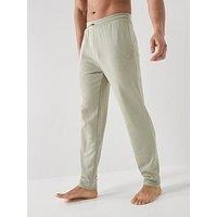 Emporio Armani Bodywear Terry Modal Cuffed Loungewear Pants - Light Green