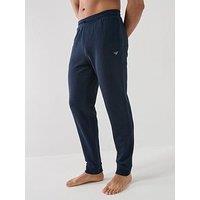 Emporio Armani Bodywear Terry Modal Cuffed Loungewear Pants - Dark Blue