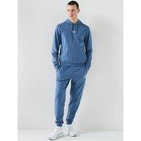 Ea7 Emporio Armani Core Id Overhead Hooded Tracksuit - Blue