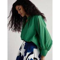 Seasalt Cornwall Moor A-Line Grass Shirt - Green