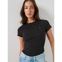 Tommy Jeans Short Sleeve Rib Top