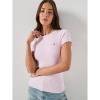 Tommy Jeans Short Sleeve Rib Top
