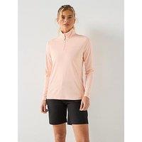 Craghoppers Womens Nosillife Solarshield Half Zip Top - Pink