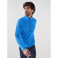 Craghoppers Mens Nosilife Solarshield+ 1/2 Zip Top - Blue