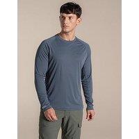 Craghoppers Mens Nosilife Solarshield+ Long Sleeved T-Shirt - Grey