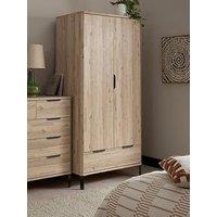 The Very Collection Harlem 2 Door Wardrobe - Light Oak - Fsc Certified