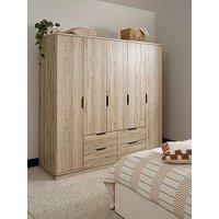 The Very Collection Harlem 5 Door, 4 Drawer Wardrobe - Light Oak - Fsc Certified