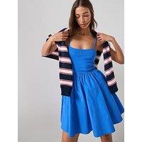 Tommy Jeans Rib Poplin Strappy Dress