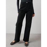 The Very Collection Wide Leg Jeans With Stretch - Black