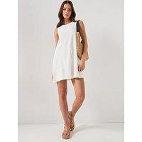 Tommy Jeans Linen A-Line Dress - Grey