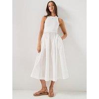 Tommy Jeans Poplin Tank Dress - Ivory