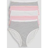 The Very Collection 5Pk Cotton High Waist Printed Knickers - Multi