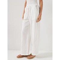 Tommy Jeans Essential Linen Pants - Ivory