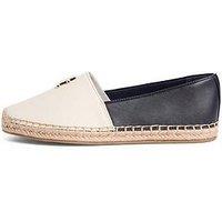 Tommy Hilfiger Th Logo Leather Espadrille - Blue